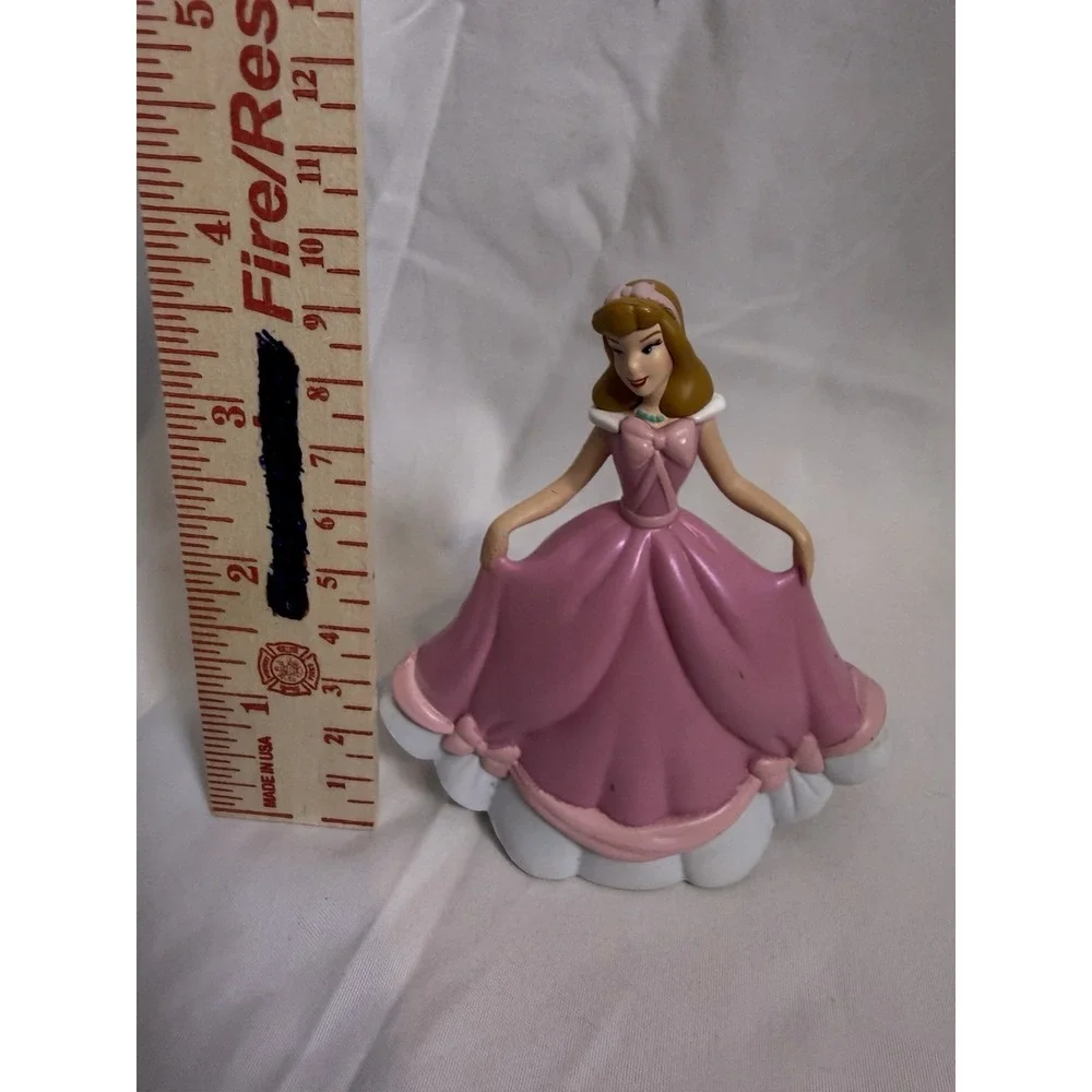 Disney Cinderella Pink Dress Play Figure or Cake Cupcake Topper Toppers 3.75